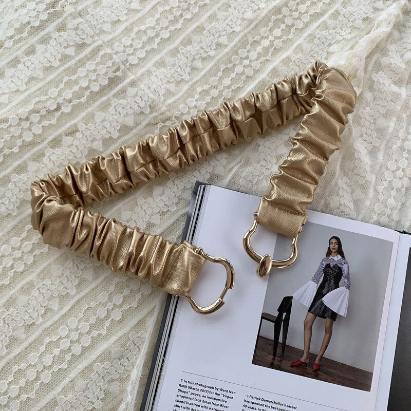 JuliaFashion - 2024 Women Waist Strap All-match Lady Dress Coat Sweater Decorative Waistband