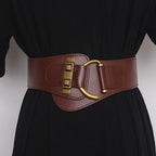 JuliaFashion-Big Gold Color Pin Buckle Waistband Female Waist Belt