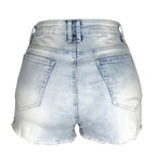 JuliaFashion-Cool Denim Booty Shorts with Tassel