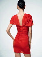 Floral Cut Out Mesh Mini Dress