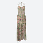 Floral Ruched Maxi Dress