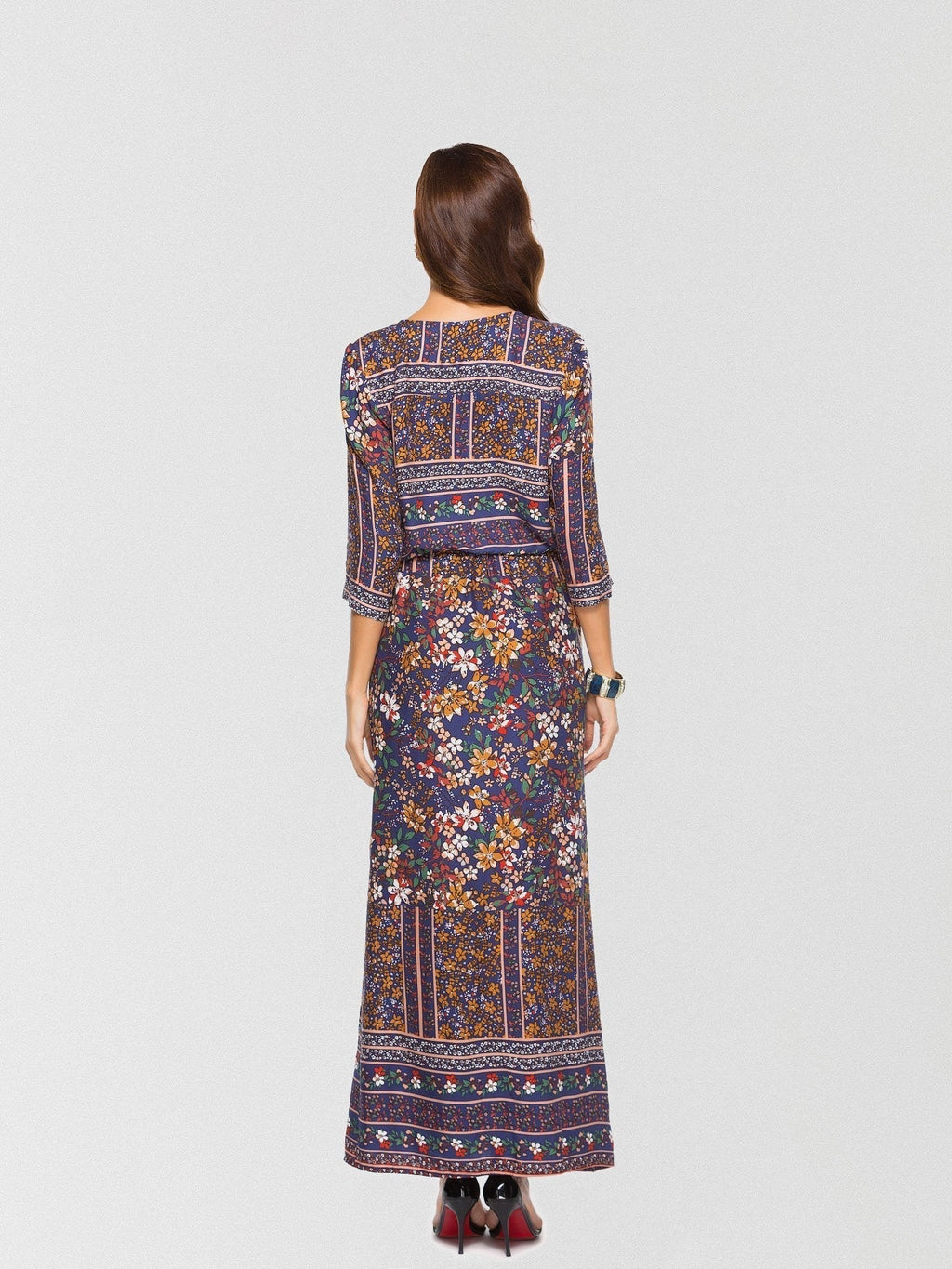 JuliaFashion - 2024Simply Sweet Floral Button Down Maxi Dress