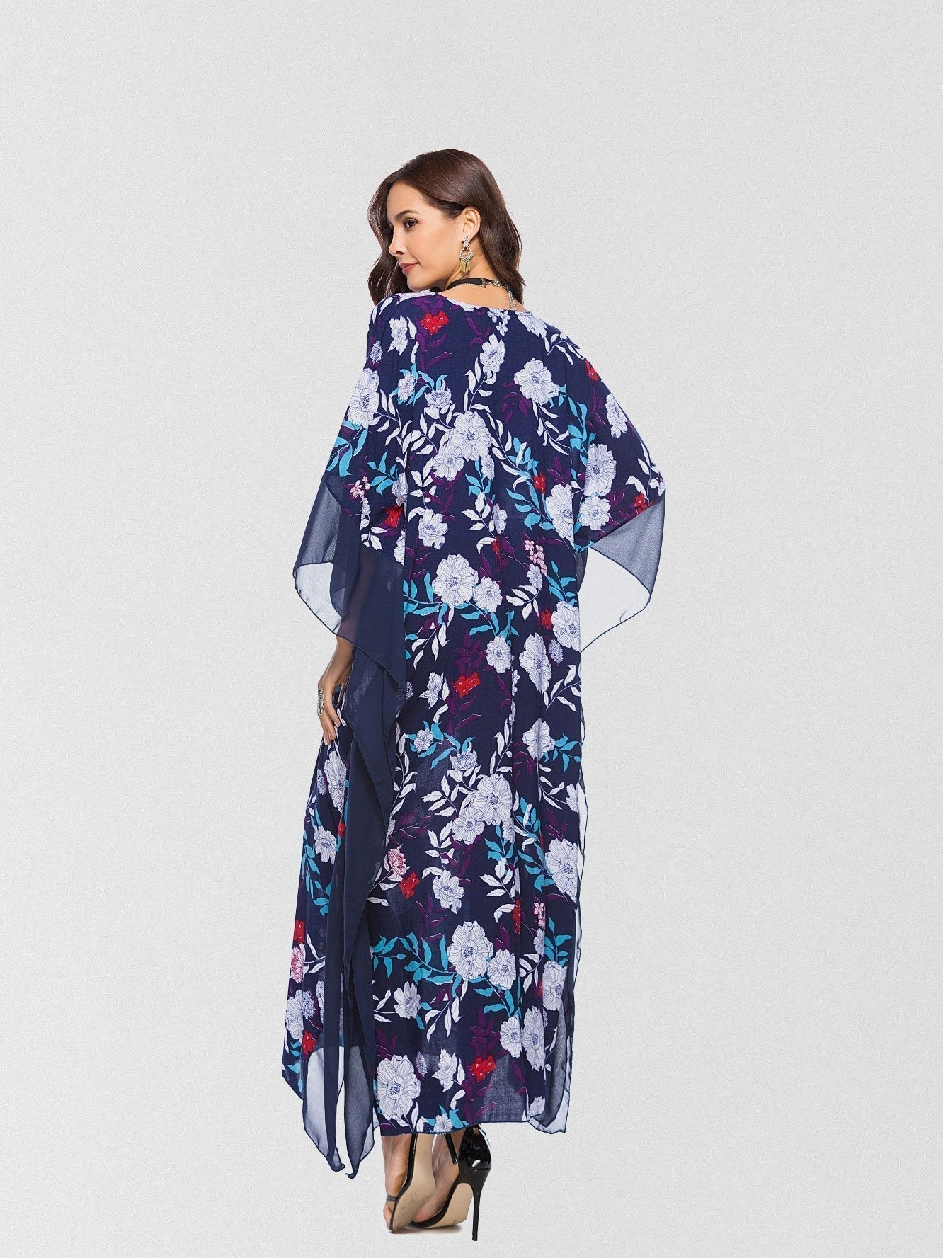 JuliaFashion-Breezin' Through Floral Boho Dress