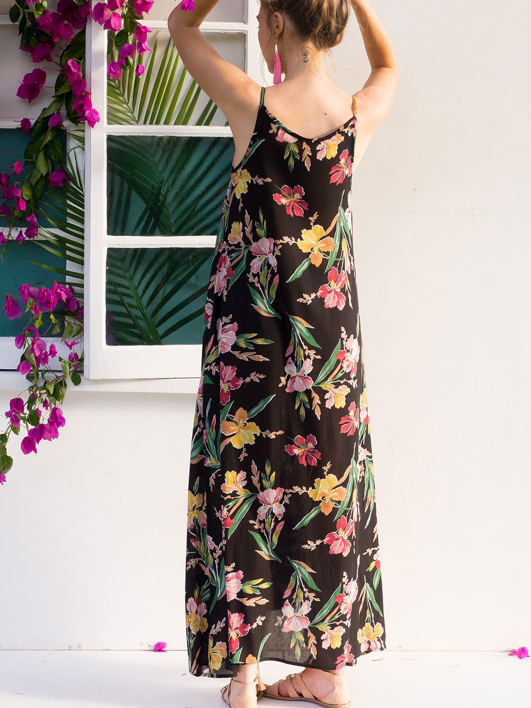 JuliaFashion-Hot Hot Hot Floral Print Midi Dress
