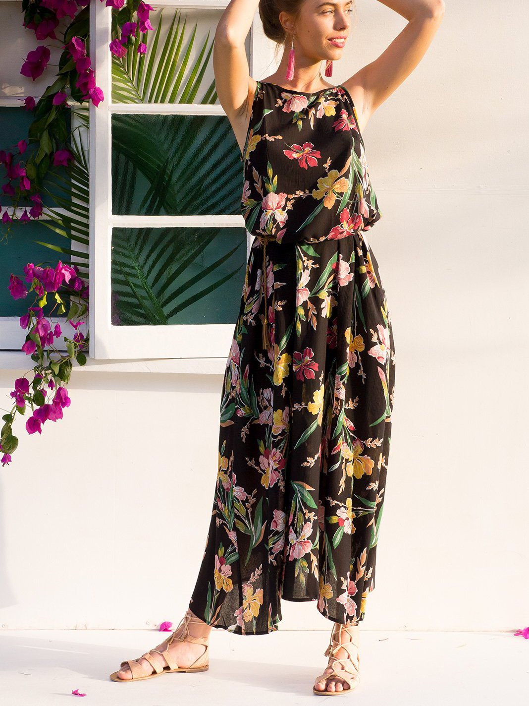 JuliaFashion-Hot Hot Hot Floral Print Midi Dress