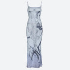 Grunge Mermaid Skeleton Maxi Dress