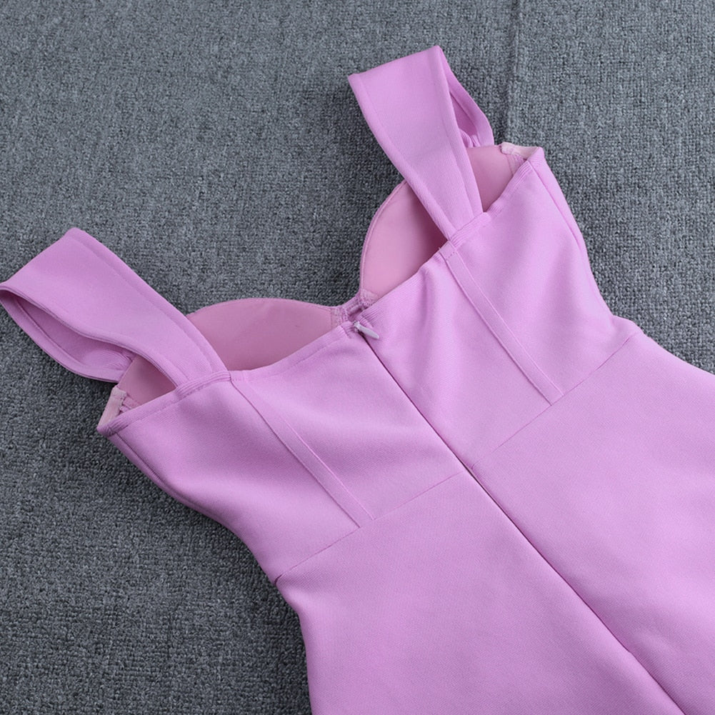 JuliaFashion - Purple Bodycon Draped Off Shoulder Party Dress