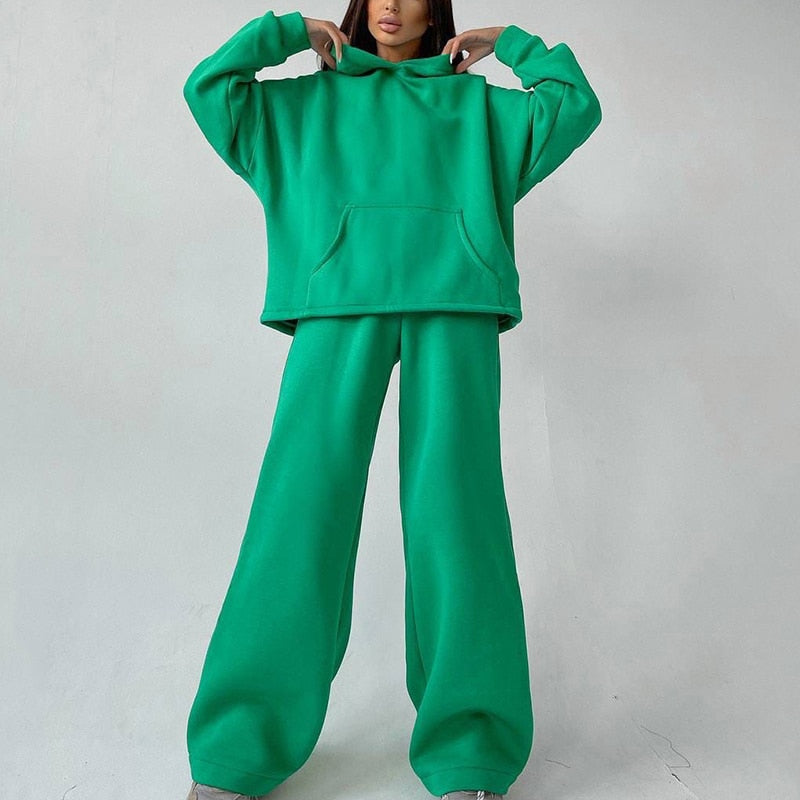 JuliaFashion - Two-Piece Pullovers Trousers Sports Set