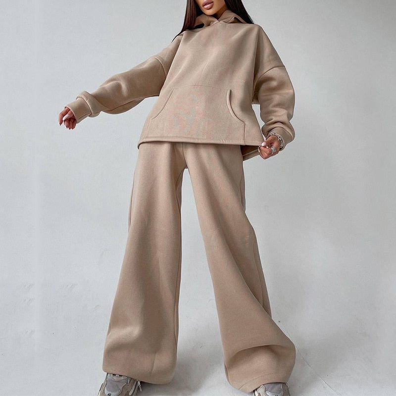 JuliaFashion - Two-Piece Pullovers Trousers Sports Set