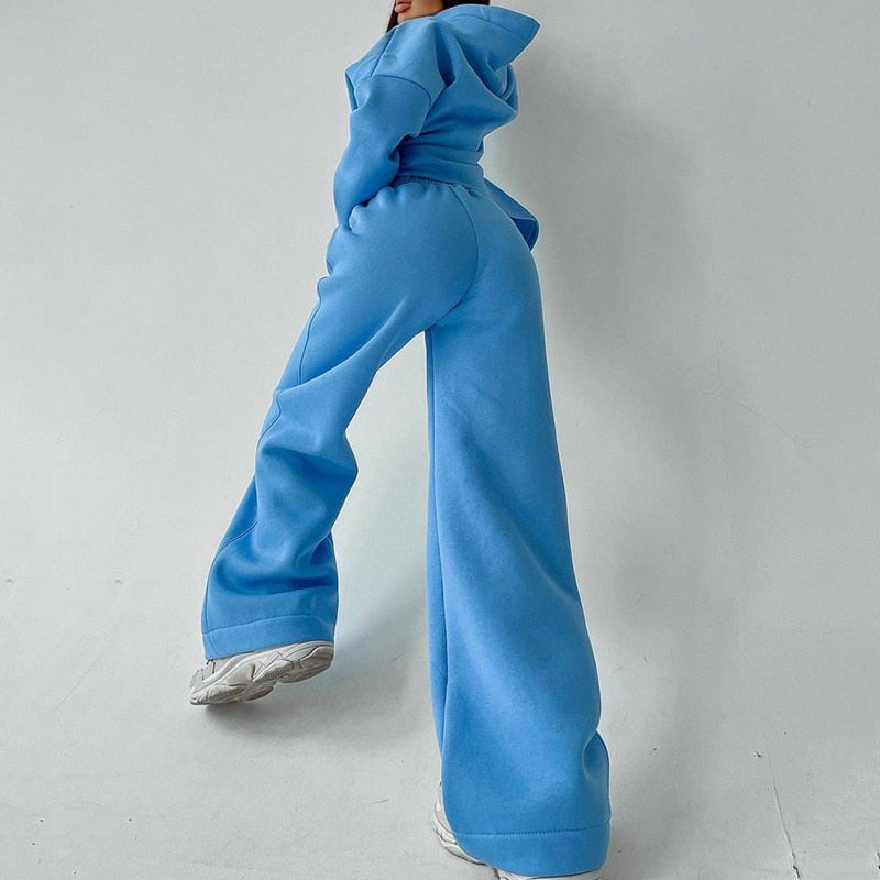 JuliaFashion - Two-Piece Pullovers Trousers Sports Set