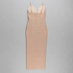 JuliaFashion - 2024 V-Neck Spaghetti Strap Club Celebrity Runway Party Dresses