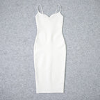 JuliaFashion - 2024 Sexy Bandage Spaghetti Strap Bodycon Dress