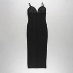 JuliaFashion - 2024 Sexy V-Neck Spaghetti Strap Club Celebrity Runway Dress