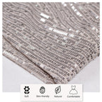 JuliaFashion - Sexy Silver Hollow Out Sequin Cocktail Dress