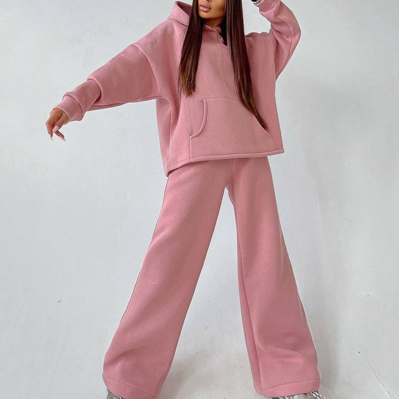 JuliaFashion - Two-Piece Pullovers Trousers Sports Set