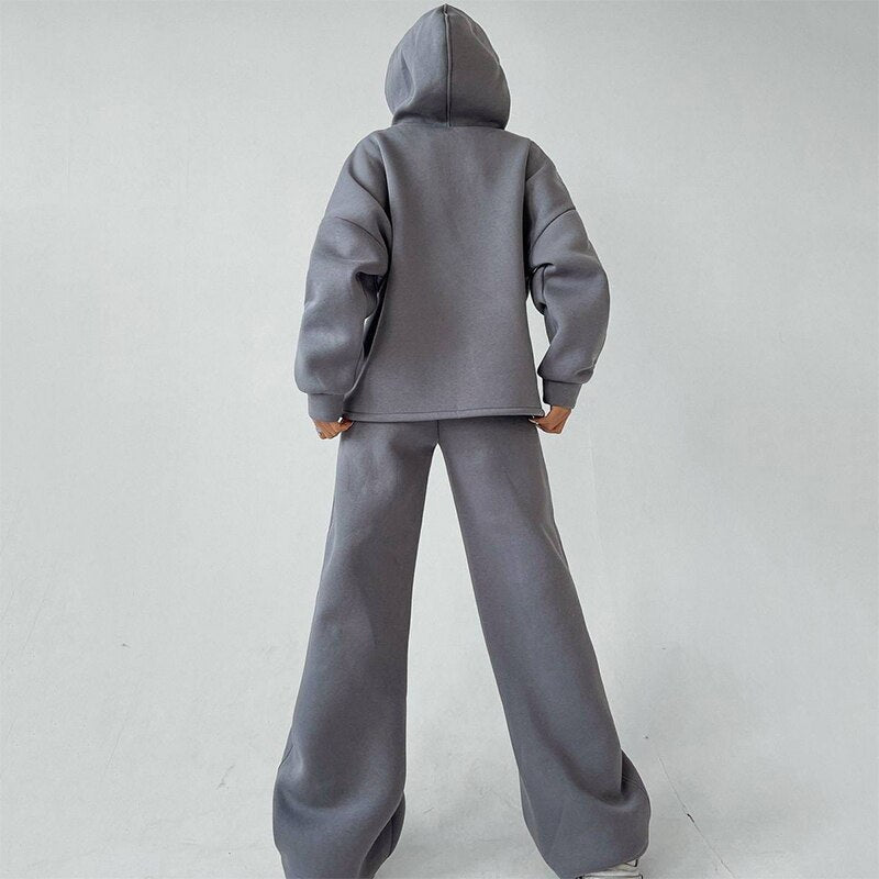 JuliaFashion - Two-Piece Pullovers Trousers Sports Set