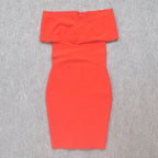 JuliaFashion - 2024 Sexy Off Shoulder V-Neck Bandage Dress