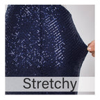 JuliaFashion - Sexy Silver Hollow Out Sequin Cocktail Dress