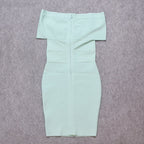 JuliaFashion - 2024 Sexy Off Shoulder V-Neck Bandage Dress