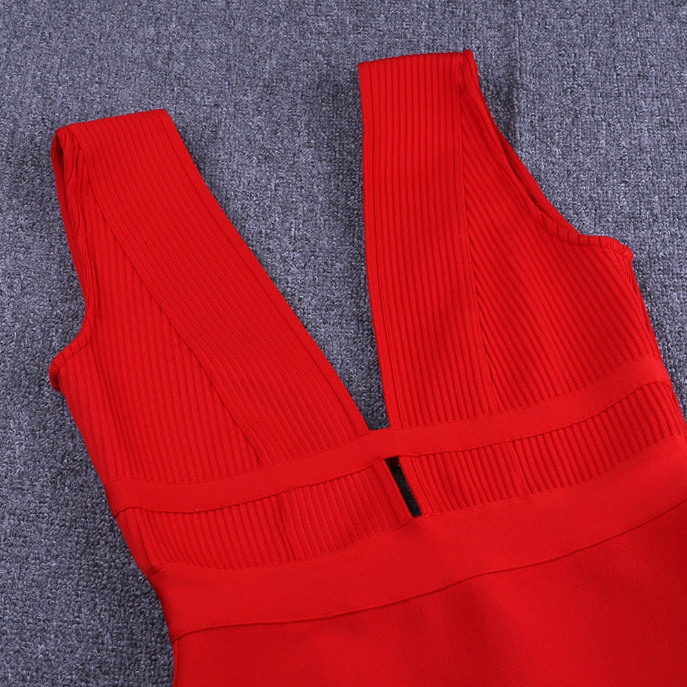 JuliaFashion - Sexy Cut Out Rayon Club Party Dress