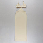 JuliaFashion - 2024 Sexy Brown Club Celebrity Evening Hollow Party Dresse