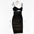 JuliaFashion - 2024 Sexy Sleeveless Hollow Out Slim Dress