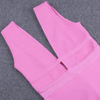 JuliaFashion - Sexy Cut Out Rayon Club Party Dress