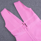 JuliaFashion - Sexy Cut Out Rayon Club Party Dress