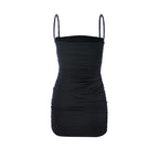 JuliaFashion - 2024 Spaghetti Strap Bandage Casual Basic Beach Dress