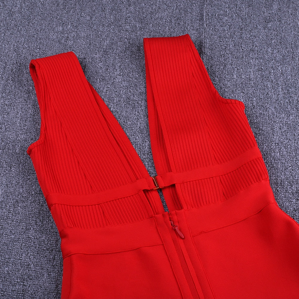 JuliaFashion - Sexy Cut Out Rayon Club Party Dress