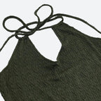 Halter Neck Knitted Mini Dress