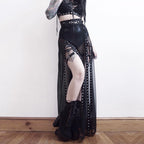 JuliaFashion - Sexy Harajuku Punk Hollow Out Skirt