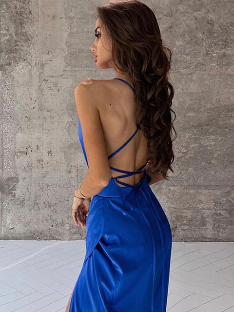 JuliaFashion - 2024Sleeveless Party Club Evening Backless Bodycon Dress