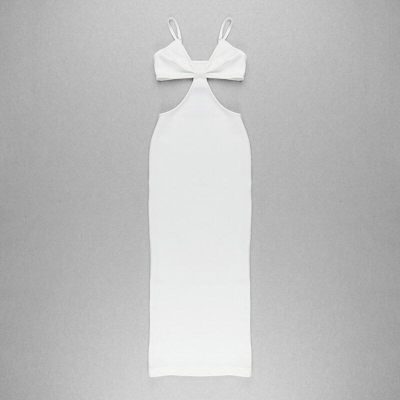 JuliaFashion - 2024 Sexy Brown Club Celebrity Evening Hollow Party Dresse