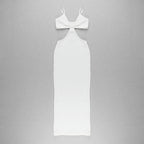 JuliaFashion - 2024 Sexy Brown Club Celebrity Evening Hollow Party Dresse