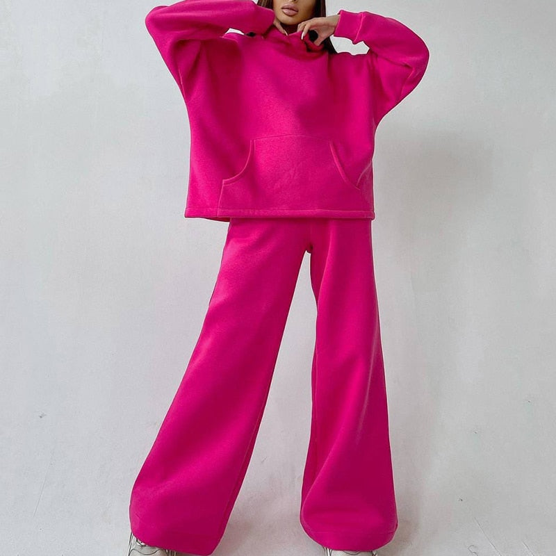 JuliaFashion - Two-Piece Pullovers Trousers Sports Set
