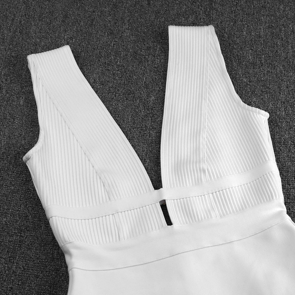 JuliaFashion - Sexy Cut Out Rayon Club Party Dress