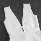 JuliaFashion - Sexy Cut Out Rayon Club Party Dress