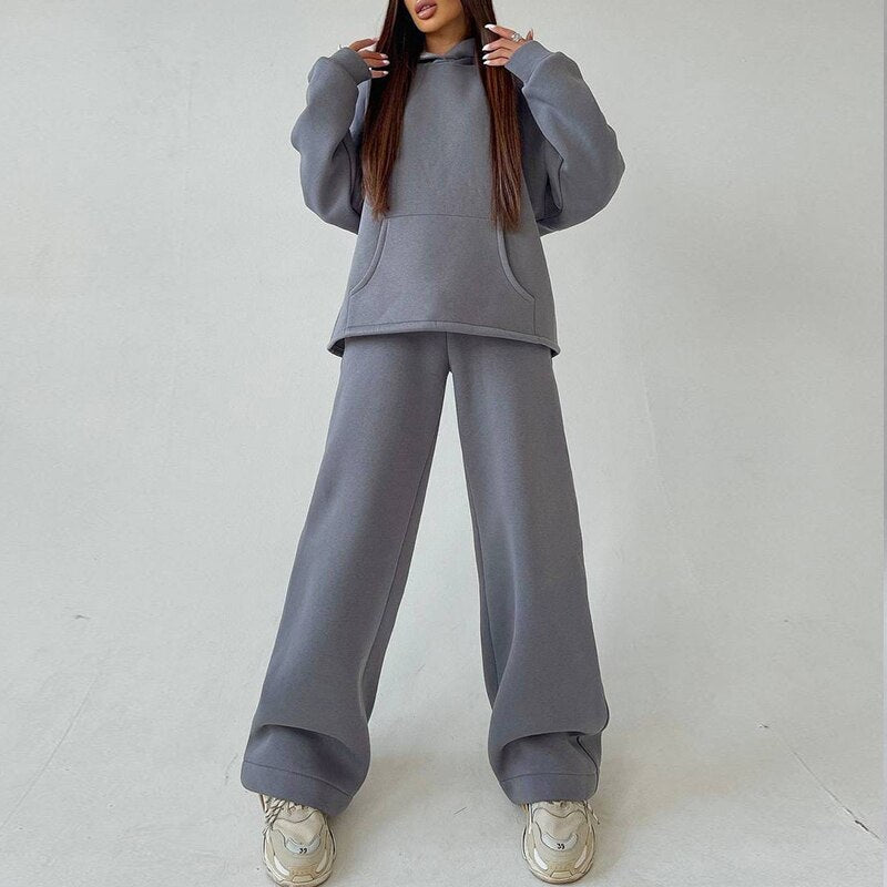 JuliaFashion - Two-Piece Pullovers Trousers Sports Set