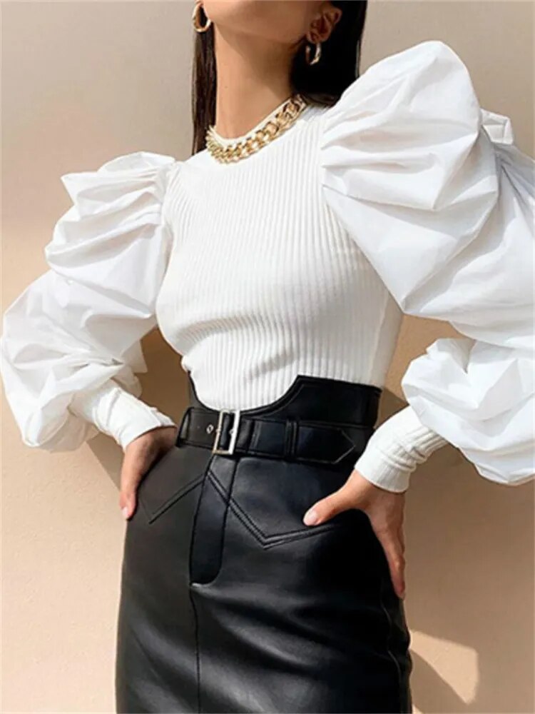 JuliaFashion - 2024  Solid Color OL Fashion Blouse