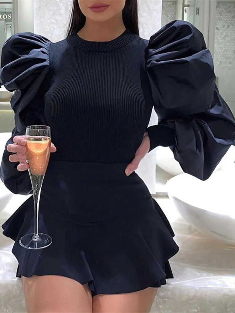 JuliaFashion - 2024  Solid Color OL Fashion Blouse