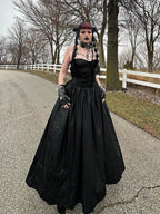 Tube Top Leather Buckle Vintage Backless Strapless Harajuku E-Girls 90s Streetwear Sexy Club Dress