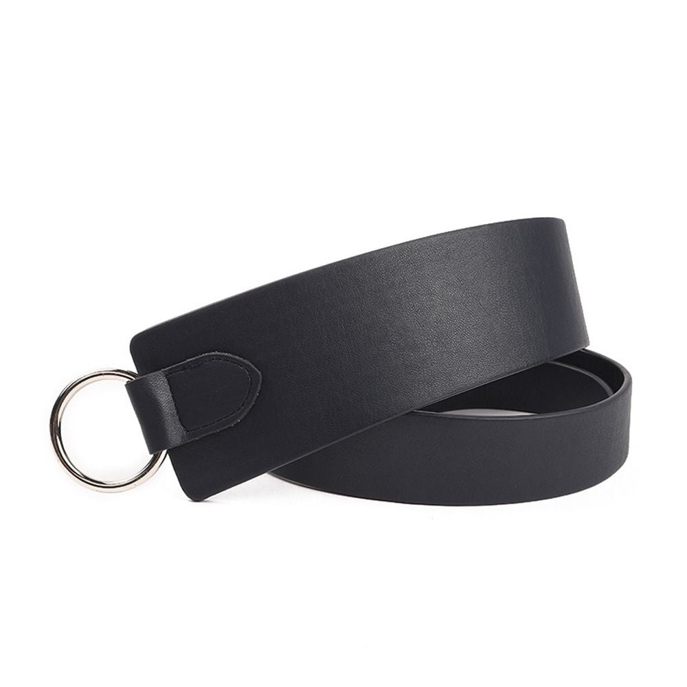 JuliaFashion - 2024 Retro Solid Color PU Leather Wide Corset Belt