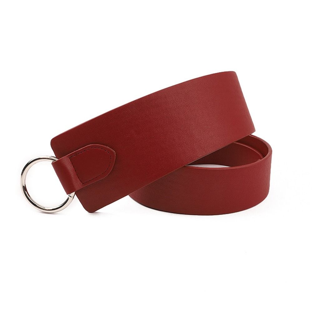 JuliaFashion - 2024 Retro Solid Color PU Leather Wide Corset Belt