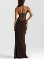 Lace Bodice Maxi Dress