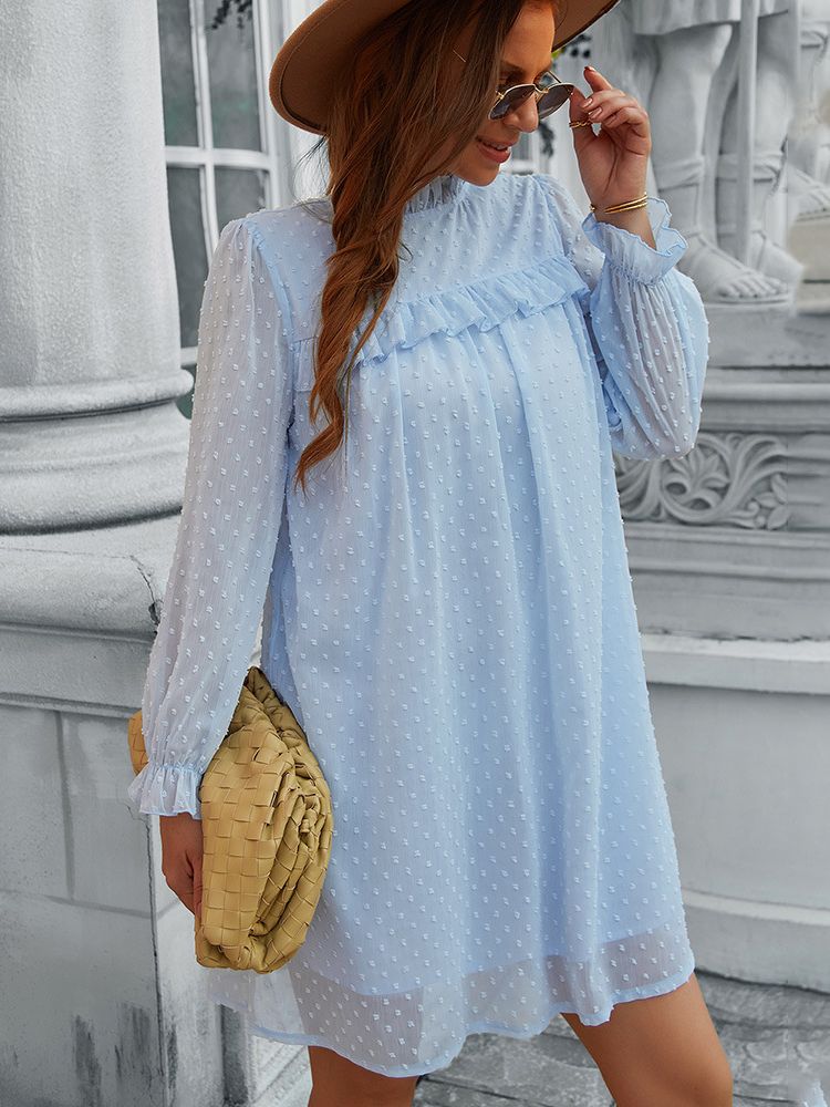 JuliaFashion - 2024  Solid Ruffles High Waist Bohemian Sexy Beach Mini Dress