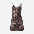 Leopard Backless Mini Dress