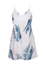 JuliaFashion-women Leaf Print Mini Dress