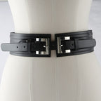 JuliaFashion-Leather Corset Cummerbunds Wild Pin Buckle Belt