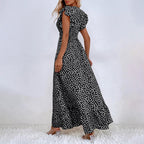 JuliaFashion - Ruffle Sleeve Summer Beach Sundress Boho Dress